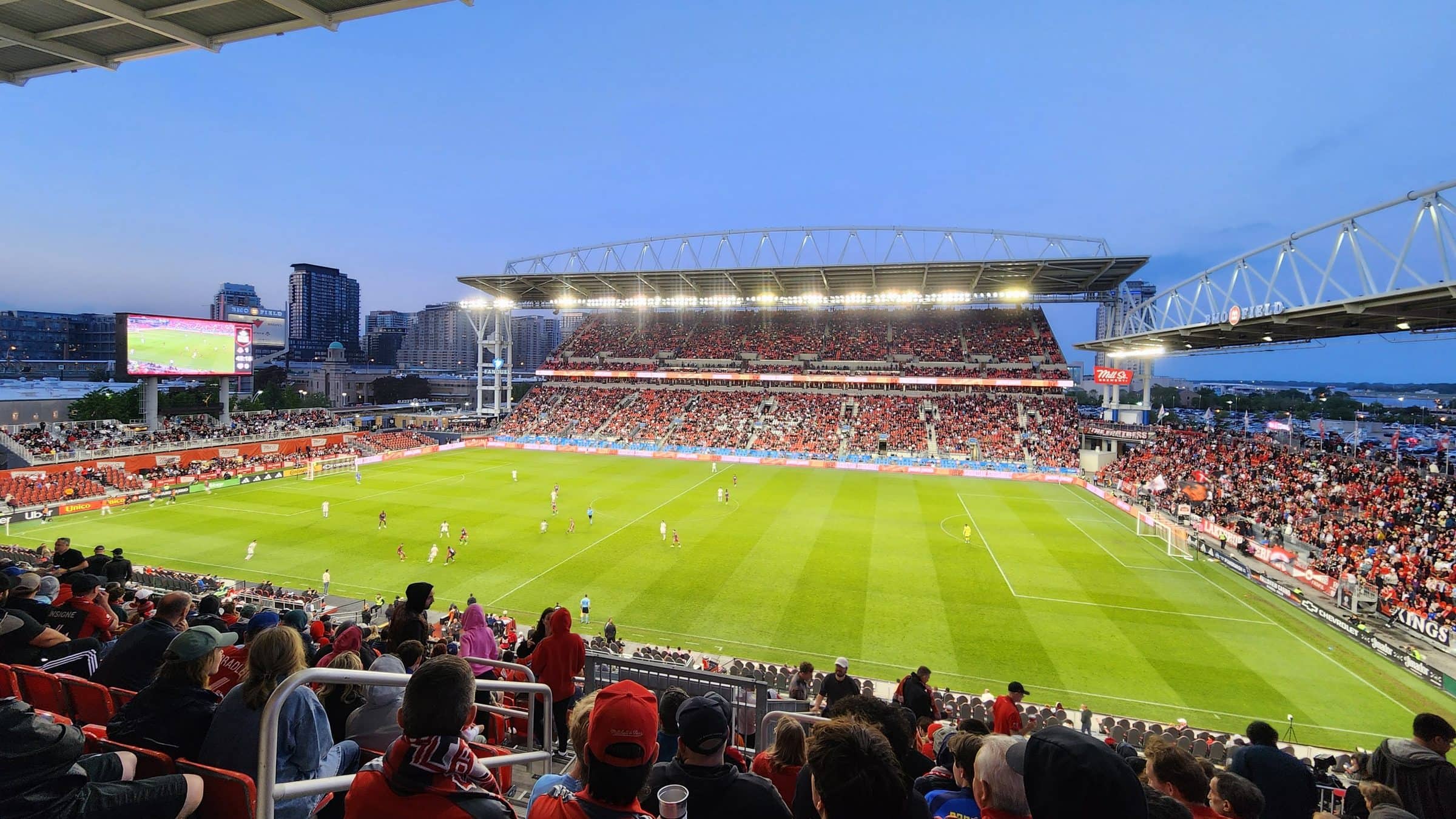 BMO Field in Toronto during a 2024 football match.