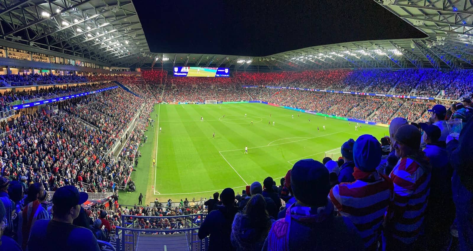 Crowd fills TQL Stadium during a World Cup qualifier between the United States and Mexico in Cincinnati.